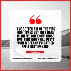 Sam Snead Quote: Rattlesnake