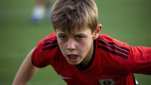 13 year old boy who is fearful playing soccer